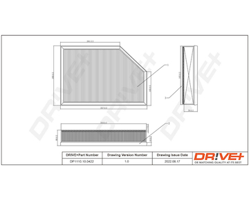 Vzduchový filtr Dr!ve+ DP1110.10.0422