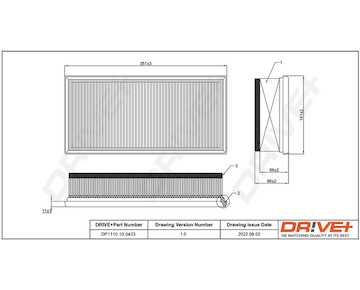 Vzduchový filtr Dr!ve+ DP1110.10.0423