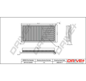 Vzduchový filtr Dr!ve+ DP1110.10.0435