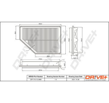 Vzduchový filtr Dr!ve+ DP1110.10.0460