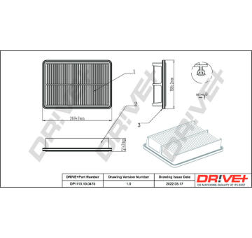 Vzduchový filtr Dr!ve+ DP1110.10.0475
