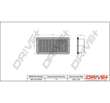 Vzduchový filtr Dr!ve+ DP1110.10.0479