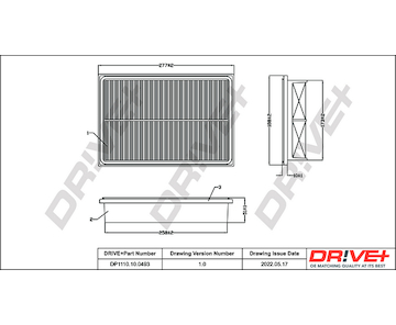 Vzduchový filtr Dr!ve+ DP1110.10.0493