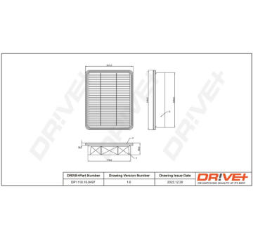 Vzduchový filtr Dr!ve+ DP1110.10.0497