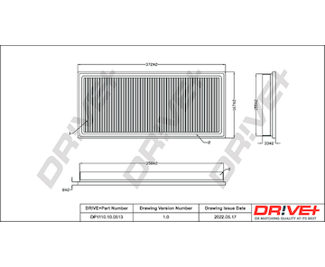 Vzduchový filtr Dr!ve+ DP1110.10.0513