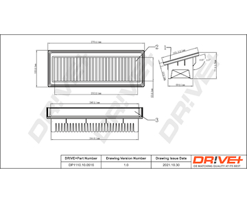 Vzduchový filtr Dr!ve+ DP1110.10.0516
