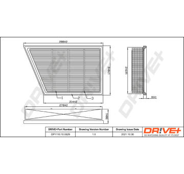 Vzduchový filtr Dr!ve+ DP1110.10.0529