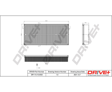 Vzduchový filtr Dr!ve+ DP1110.10.0530