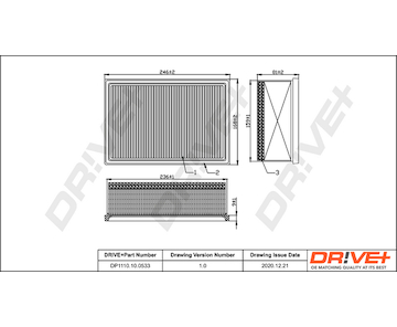 Vzduchový filtr Dr!ve+ DP1110.10.0533