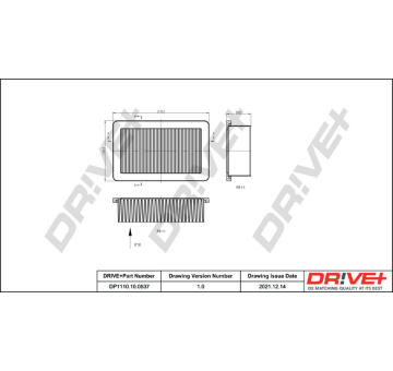 Vzduchový filtr Dr!ve+ DP1110.10.0537