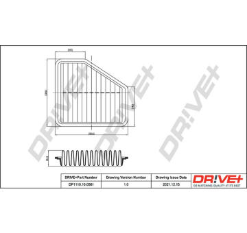 Vzduchový filtr Dr!ve+ DP1110.10.0561