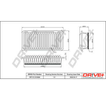 Vzduchový filtr Dr!ve+ DP1110.10.0564