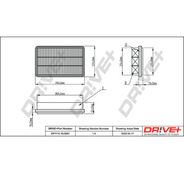 Vzduchový filtr Dr!ve+ DP1110.10.0567