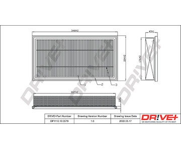 Vzduchový filtr Dr!ve+ DP1110.10.0579