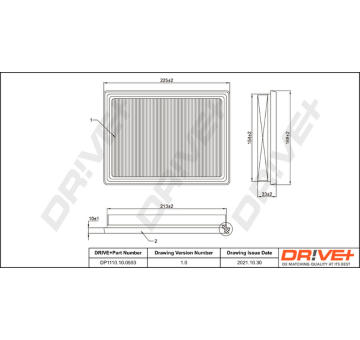 Vzduchový filtr Dr!ve+ DP1110.10.0593