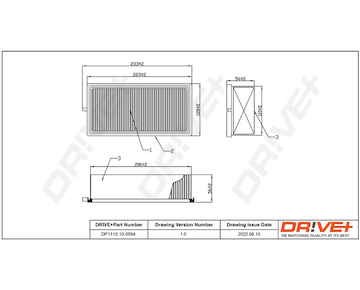 Vzduchový filtr Dr!ve+ DP1110.10.0594