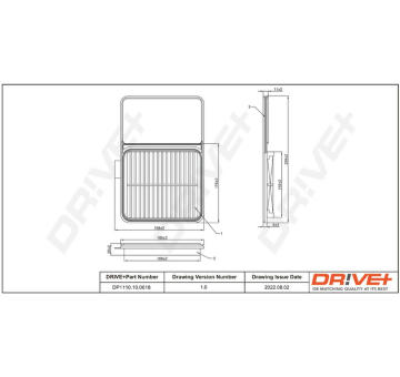 Vzduchový filtr Dr!ve+ DP1110.10.0618