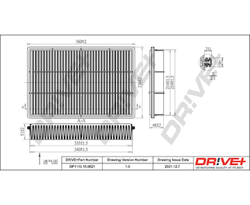 Vzduchový filtr Dr!ve+ DP1110.10.0621