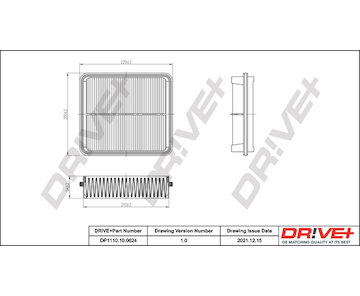 Vzduchový filtr Dr!ve+ DP1110.10.0624