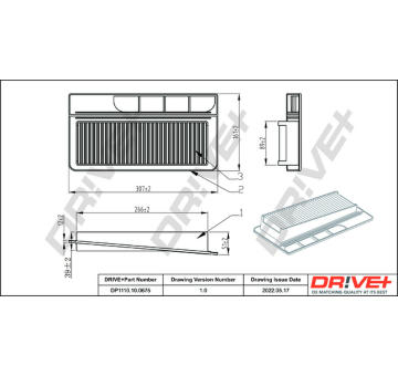 Vzduchový filtr Dr!ve+ DP1110.10.0675