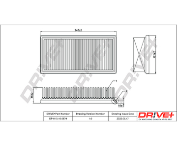 Vzduchový filtr Dr!ve+ DP1110.10.0679