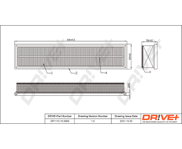 Vzduchový filtr Dr!ve+ DP1110.10.0689