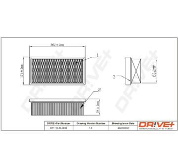 Vzduchový filtr Dr!ve+ DP1110.10.0693