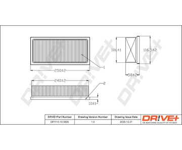 Vzduchový filtr Dr!ve+ DP1110.10.0695