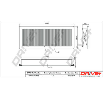 Vzduchový filtr Dr!ve+ DP1110.10.0699