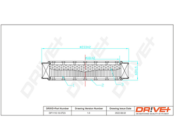 Vzduchový filtr Dr!ve+ DP1110.10.0723