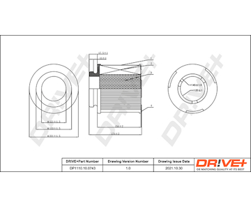 Vzduchový filtr Dr!ve+ DP1110.10.0743