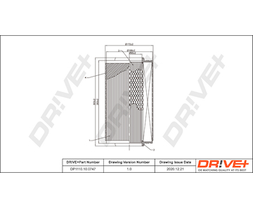 Vzduchový filtr Dr!ve+ DP1110.10.0747