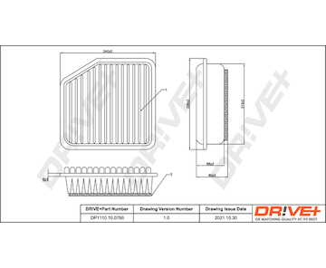 Vzduchový filtr Dr!ve+ DP1110.10.0766