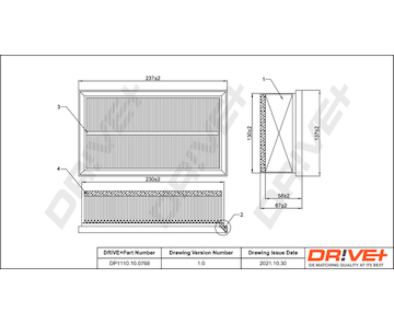 Vzduchový filtr Dr!ve+ DP1110.10.0768