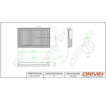 Vzduchový filtr Dr!ve+ DP1110.10.0777
