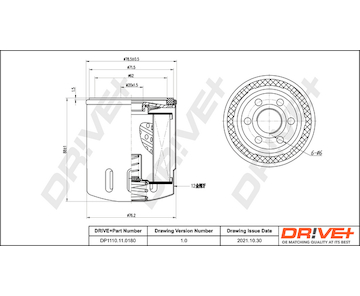 Olejový filtr Dr!ve+ DP1110.11.0180