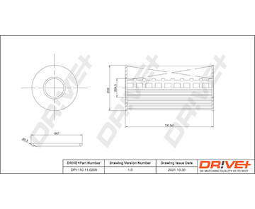 Olejový filtr Dr!ve+ DP1110.11.0209