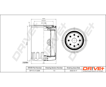 Olejový filtr Dr!ve+ DP1110.11.0296