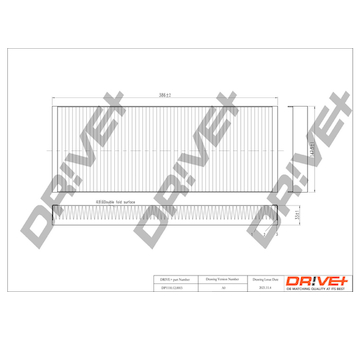 Filtr, vzduch v interiéru Dr!ve+ DP1110.12.0003