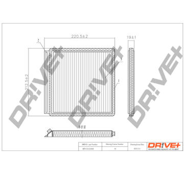 Filtr, vzduch v interiéru Dr!ve+ DP1110.12.0008