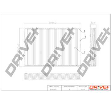 Filtr, vzduch v interiéru Dr!ve+ DP1110.12.0011