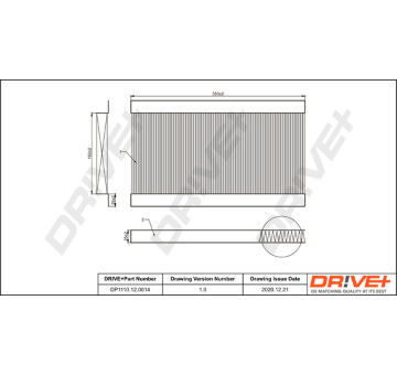 Filtr, vzduch v interiéru Dr!ve+ DP1110.12.0014