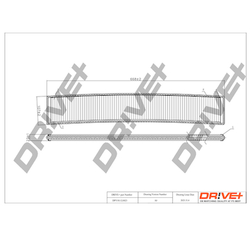 Filtr, vzduch v interiéru Dr!ve+ DP1110.12.0023