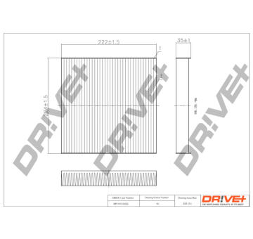 Filtr, vzduch v interiéru Dr!ve+ DP1110.12.0026