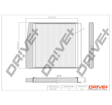 Filtr, vzduch v interiéru Dr!ve+ DP1110.12.0030