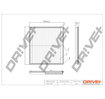 Filtr, vzduch v interiéru Dr!ve+ DP1110.12.0033