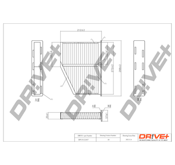 Filtr, vzduch v interiéru Dr!ve+ DP1110.12.0037