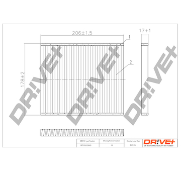 Filtr, vzduch v interiéru Dr!ve+ DP1110.12.0045