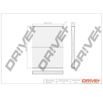 Filtr, vzduch v interiéru Dr!ve+ DP1110.12.0057