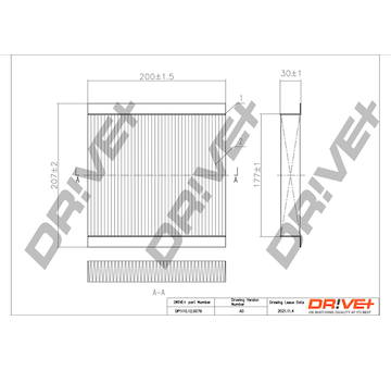 Filtr, vzduch v interiéru Dr!ve+ DP1110.12.0079